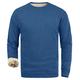 TACVASEN Men's Sweatshirts Fleece Warm Round Neck Sweater Plain Pullover Work Jumper Classic Cotton Warm Thick Sweatshirt Grey Blue