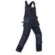 AKARMY Men's Bib Overall, Work Denim Jumpsuit, Zip-Front Coverall Workwear, Construction Pants with Multi Pockets, Indigo, 36