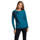 Roman Originals Women Sequin Leaf Jumper - Ladies Sequin Stud Embellished Sparkle Glitter Boat Neck Floral Party Batwing Long Sleeve Fashion Stylish Knitted Sweater - Teal - Size 10