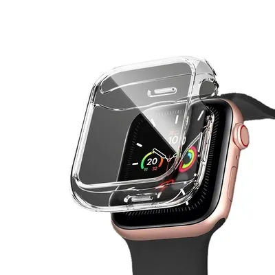 Coque de protection en silicone souple pour Apple watch pour Apple watch série 7 45mm étui de