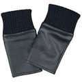 Urban Classics Unisex Half Finger Synthetic Leather Gloves Handschuhe, Black, S/M