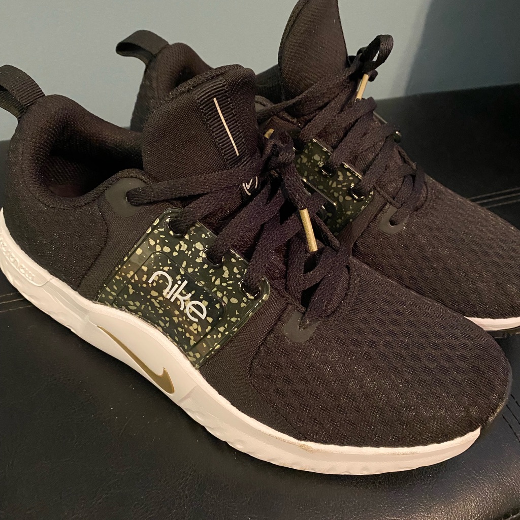 Nike Shoes | Bnwot Nike’s . Mens Size 8.5 -> Fits Women Size 9.5 | Color: Black/Gold | Size: 8.5