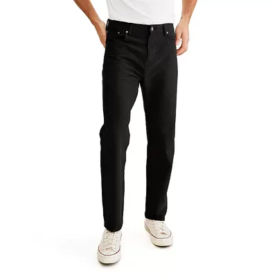 Men's Slim-Fit Smart 360 Knit Comfort Knit Jean-Cut Pants, 36 X 32, Black from Dockers | Shop