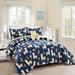 Lush Decor Southwest Llama Cactus Reversible Print Quilt Set