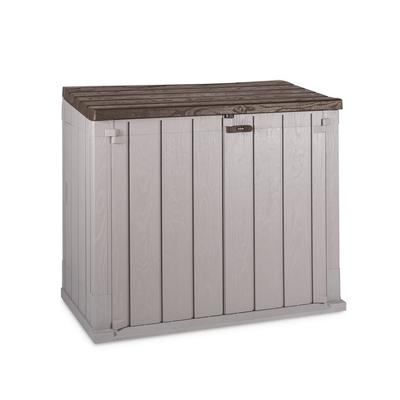 Toomax Stora Way All Weather Outdoor 4.25' x 2.5' Storage Shed Cabinet, Taupe - 65