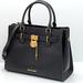 Michael Kors Bags | Michael Kors Hamilton Meidum Satchel Shoulder Crossbody Bag Luggage Color | Color: Black/Gold | Size: Medium