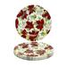 Grace's Tea Ware Poinsettia Chintz Bone China Dessert/Salad Plate 7.5-Inch, Set Of 4 Bone China/Ceramic in Red | 7.5 W in | Wayfair S13191B-5