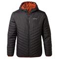 Craghoppers Mens Compresslite Hooded Jacket - Black/Sequin Red - XL