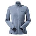 Berghaus Women's Prism 2.0 Micro Interactive Full Zip Fleece Jacket, Added Warmth, Flattering Style, Durable, Harbour Mist/Grey Pinstripe, 12