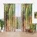Designart 'Little Forest Road' Traditional Curtain Single Panel