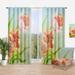 Designart 'Vintage Red Tulips Flowers I' Traditional Curtain Single Panel