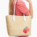 Kate Spade Bags | Bf Sale Kate Spade Strawberry Straw Tote Wristlet Pink | Color: Cream/Pink | Size: Os