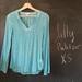 Lilly Pulitzer Tops | Lilly Pulitzer Colby Silk Metallic Top Sz Xs Gold | Color: Blue/Gold | Size: Xs