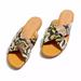 Madewell Shoes | Madewell Snake Embossed Skyler Slide | Color: Brown/Green | Size: 8