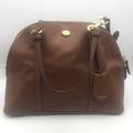 Coach Bags | Authentic Large Coach Signaure Leather Tote Shoulder Bag Purse Brown Classic | Color: Brown | Size: Os