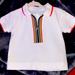 Burberry Shirts & Tops | Burberry Infant Polo Shirt | Color: White | Size: 3-6mb