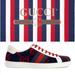 Gucci Shoes | Gucci Ace Gg Terry Cloth Sneakers | Color: Blue/Red | Size: 8.5