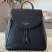 Kate Spade Bags | Leather Kate Spade Leila Medium Flap Backpack Black New | Color: Black | Size: Os