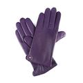 YISEVEN Women‘s Winter Dress Leather Gloves Touchscreen Wool Lined Flat Design Classic Genuine Sheepskin Warm Fur Lining Long Cuff Ladies Driving Work Accessories Thanksgiving Gifts, Purple Large/7.5"