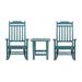 Set of 2 Winston All-Weather Poly Resin Rocking Chairs with Accent Side Table in Teal [JJ-C14703-2-T14001-TL-GG] - Flash Furniture JJ-C14703-2-T14001-TL-GG