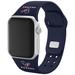 Navy Houston Texans Silicone Apple Watch Band