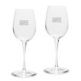 Louisiana Ragin' Cajuns 2-Piece 12oz. Luigi Bormioli Titanium White Wine Glass Set