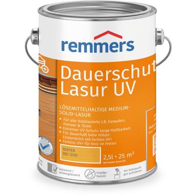 Remmers - Dauerschutz-Lasur uv kiefer, 2,5 Liter, Holz UV-Schutz für außen, auch für helle Farbtöne Image