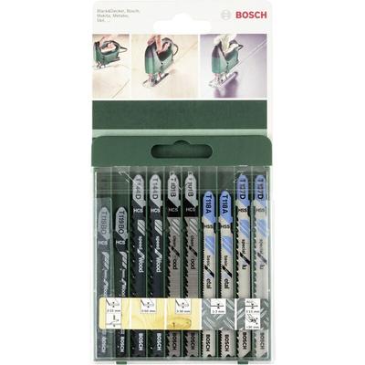 Bosch Accessories 2609256746 10tlg. Stichsägeblatt-Set T-Schaft T 101 B (2x), T 144 D (2x), T 119 BO Image