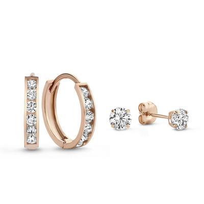 Isabel Bernard - Geschenkset Isabel Bernard Cadeau d'Isabel - 585 roségold Schmuck-Set 1 ct Damen