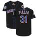 Mike Piazza New York Mets Autographed Black Mitchell and Ness Cooperstown Collection 2000 World Series Authentic Jersey with "HOF 2016" Inscription