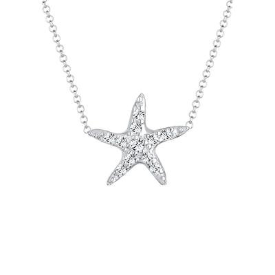 Elli - Seestern Maritim 925 Silber, mit Kristallen von Swarovski® Ketten 1 ct Damen (49.99 € / 1 ct) Image