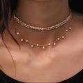 Free People Jewelry | Layered Boho Choker Necklace | Color: Gold | Size: Os