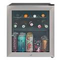 Kuhla Mini Fridge 46 Litre/38 Can Lockable Drinks & Beer Fridge Stainless Steel Table Top Mini Fridge with Lock & Key KBC1SS