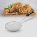 Cook Pro 4.75" Stainless Strainer w/ Stay Cool Plastic Grip Handle Stainless Steel/Metal in Gray | 11.75 H x 4.75 W x 4.75 D in | Wayfair 448