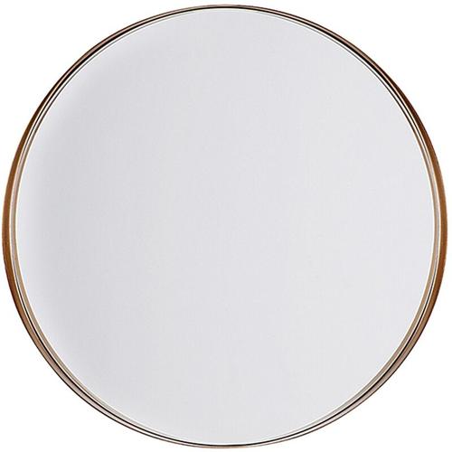 Beliani - Miroir Mural Rond au Style Industriel de Forme Ronde de 40 cm de Diamètre avec Cadre Fin