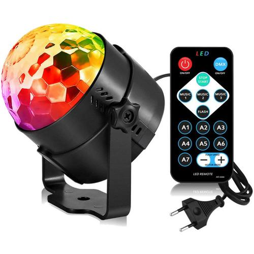 Discokugel led Party Lampe Musikgesteuert Disco Lichteffekte Discolicht mit 7 Farbe rgb 360°