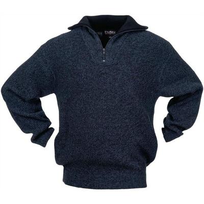 Scheibler Pullover Größe m schwarz / blau-meliert - 8368-M