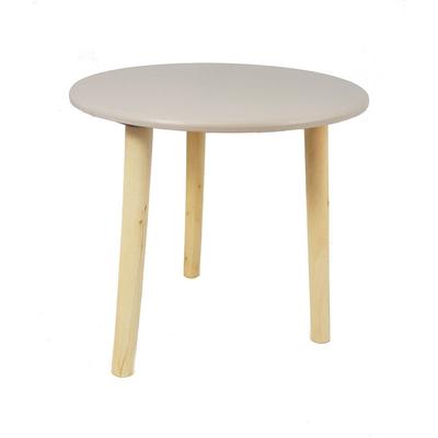 Deko Holz Tisch taupe - 30x30 cm - kleiner Beistelltisch Sofatisch Blumenhocker Image