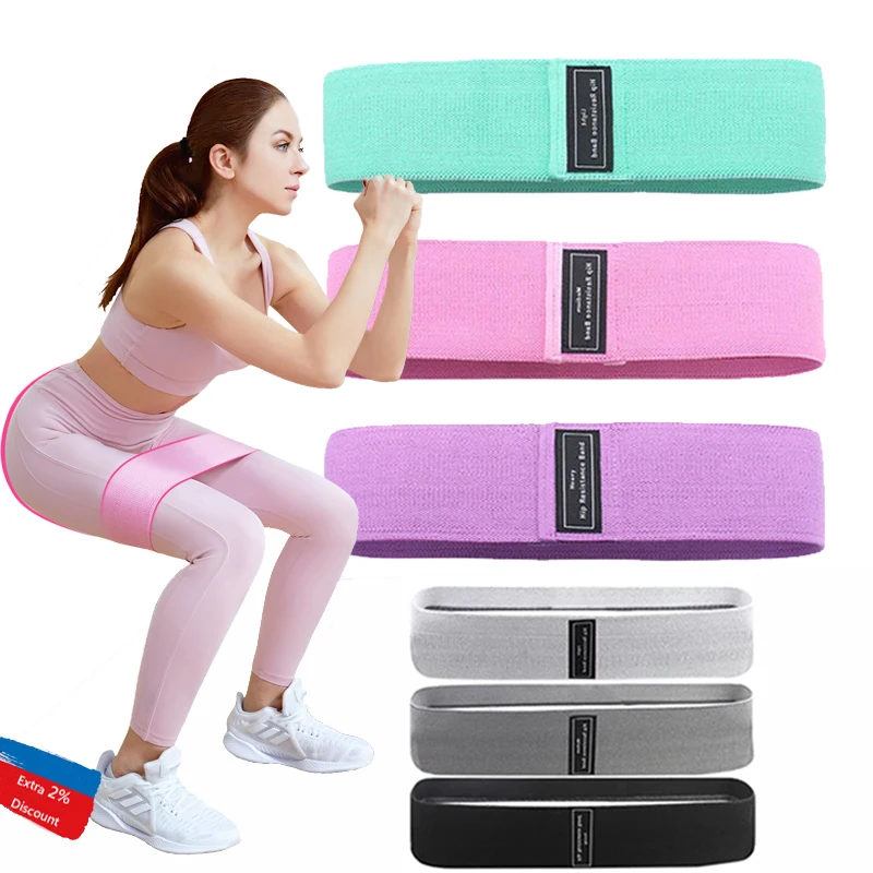 Bande de résistance de Fitness, Expansion des fesses, tissu de Fitness, bande de caoutchouc, extenseur élastique adapté aux exercices à domicile, équipement de Sport