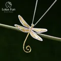 Lotus Fun – pendentif libellule en argent Sterling 925 véritable bijoux fins naturels faits à la