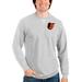 Men's Antigua Heathered Gray Baltimore Orioles Reward Crewneck Pullover Sweatshirt