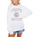 Women's Gameday Couture White Syracuse Orange Trendspotter Perfect Crewneck Pullover Lightweight Sweatshirt