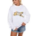 Women's Gameday Couture White Pitt Panthers Run It Back Perfect Crewneck Pullover Sweatshirt