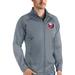 Men's Antigua Gray New York Islanders Links Full-Zip Golf Jacket