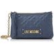 Love Moschino Women's Jc4013pp1fla0 Shoulder Bag, Blue Denim, 18x24x4