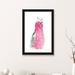 East Urban Home Fuschia Feathers by Albina Bratcheva - Wrapped Canvas Print Canvas, Cotton in Green/Pink/White | 24" H x 16" W x 1" D | Wayfair