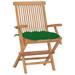 Red Barrel Studio® Patio Chairs Outdoor Bistro Folding Chair w/ Cushions Solid Wood Teak Wood in Brown | Wayfair 8B41BD8E990D4773A208F7D6C10E89D3