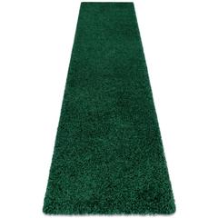Carpet, Runner SOFFI shaggy 5cm bottle green - for the kitchen, corridor & hallway Shades of green