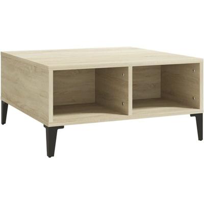 Couchtisch Sonoma-Eiche 60x60x30 cm Holzwerkstoff Vidaxl