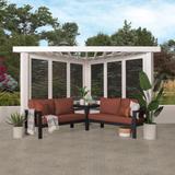 Backyard Discovery Ridgedale Modern Pergola with Conversation Seating (Terracotta)